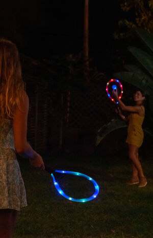 YardCandy Giant Illuminated LED Badminton Set image number 3