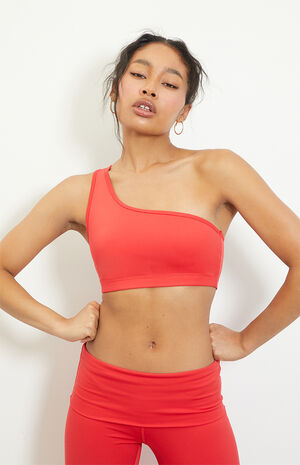 Active Bolt One Shoulder Sports Bra image number 2