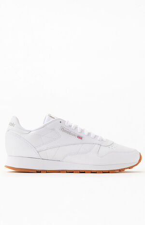 Classic Leather White Shoes image number 2