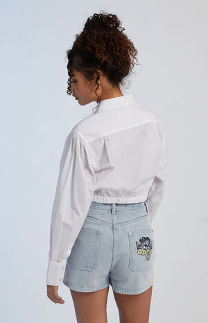 London Cropped Button Down Shirt image number 3