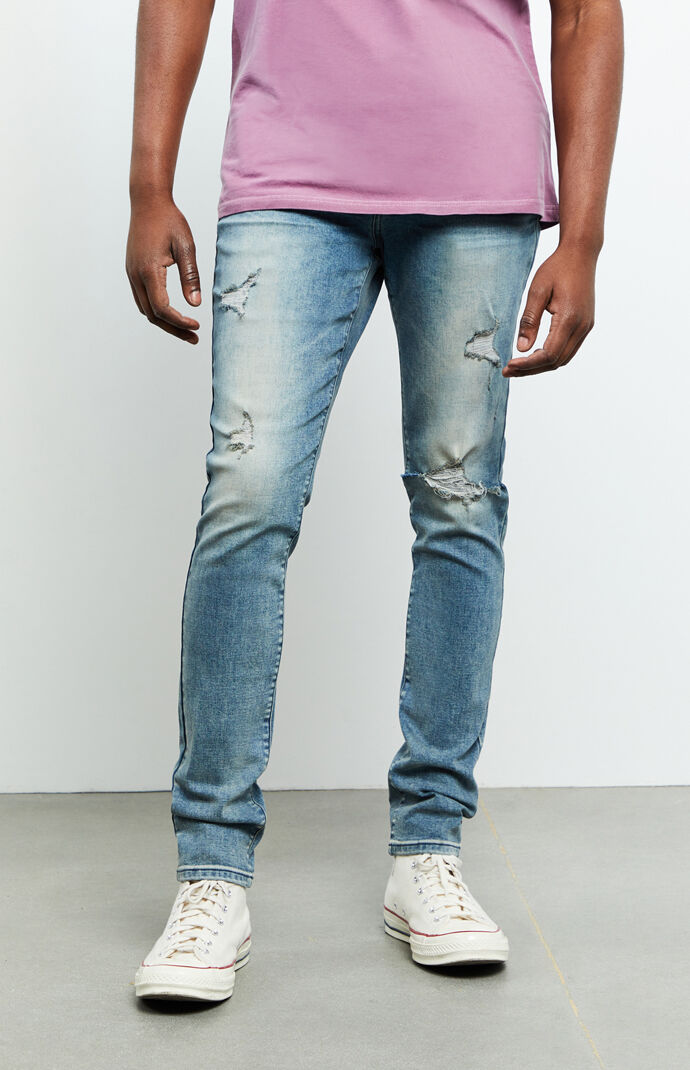 Brandon Medium Ripped Stacked Skinny Jeans