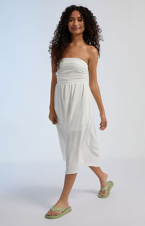 Strapless Midi Dress image number 1