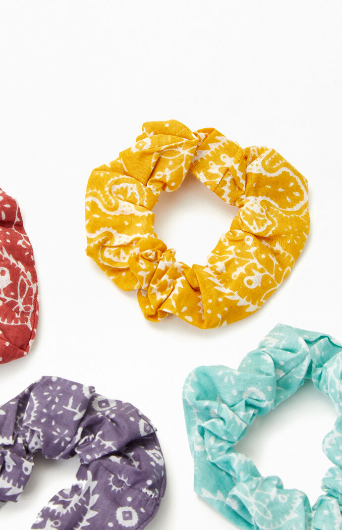 4 Pack Bandana Scrunchies