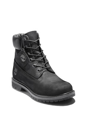 Women's Black Premium 6inch Lace-Up Waterproof Boots image number 11
