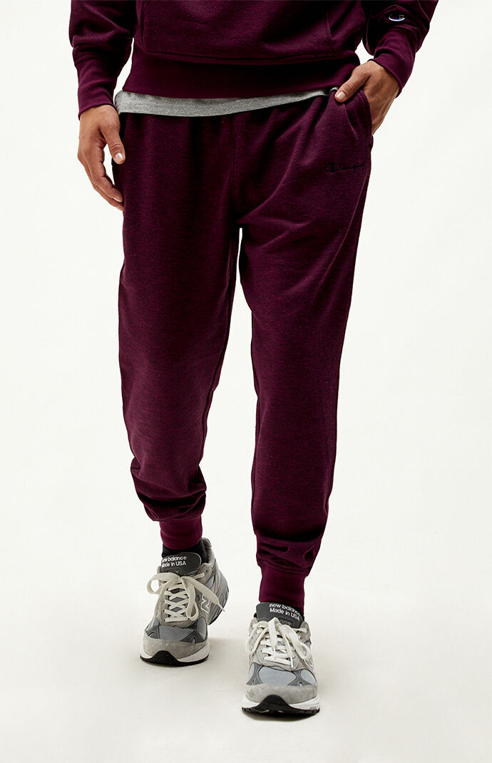 Burgundy champion joggers hot sale
