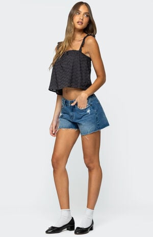 Tami Eyelet Ruffle Tank Top image number 4