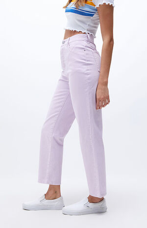 Eco Lavender High Waisted Straight Leg Jeans image number 2
