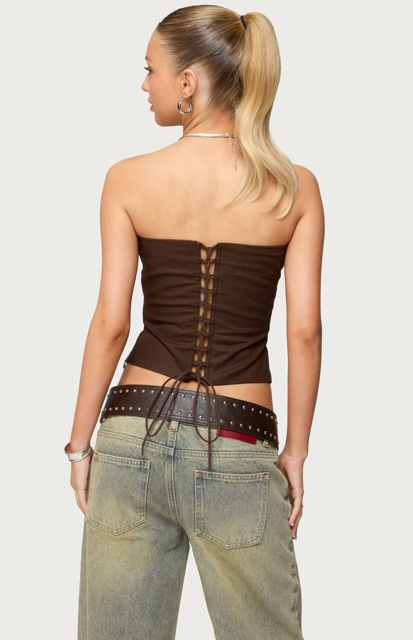 Edikted Hadar Linen Look Corset