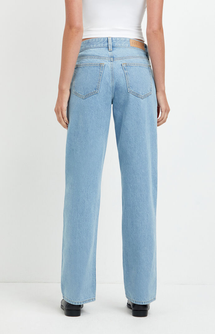 Pacsun Alex Relaxed Straight Jeans Light Blue | Pacsun