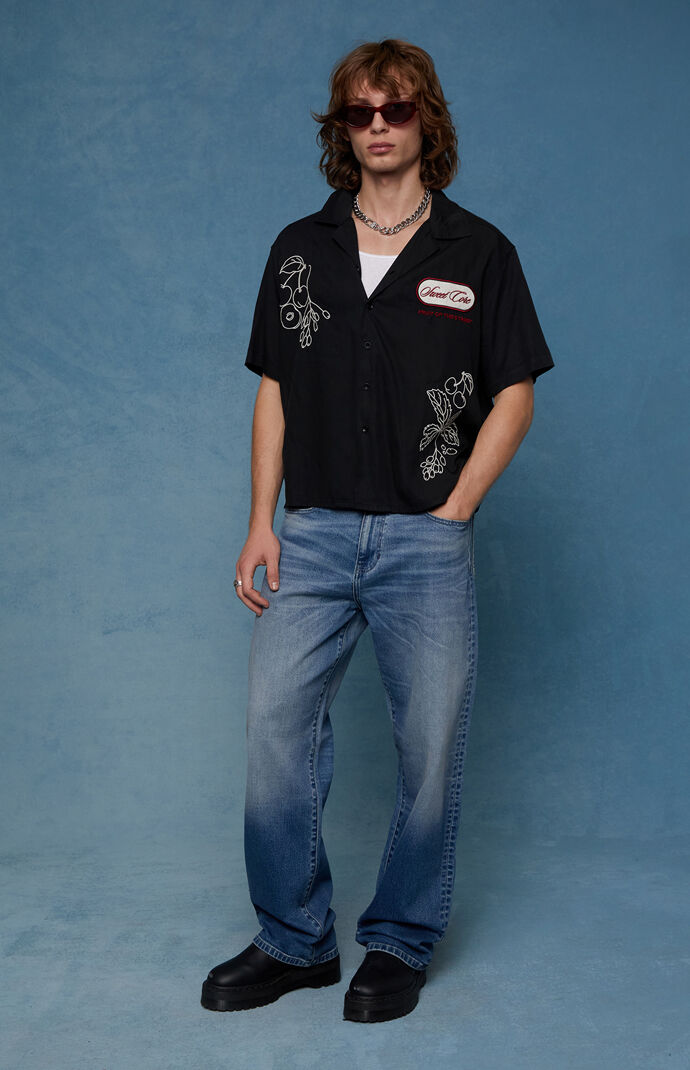 Pacsun Dylan Baggy Jeans Stretch Medium Blue