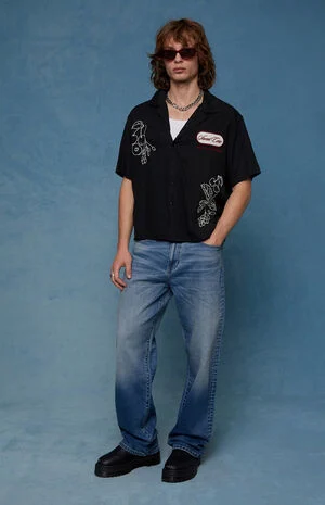 Dylan Baggy Jeans Stretch Medium Blue image number 1