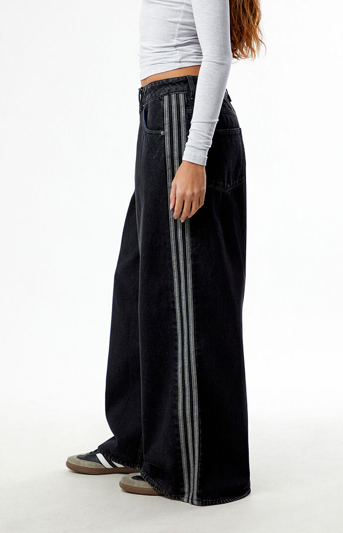 adidas Black Firebird Adilenium Denim Track Pants