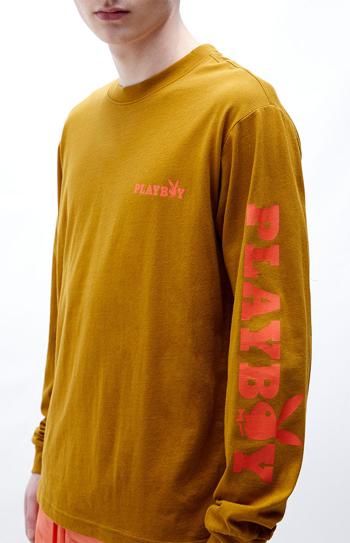 Playboy By PacSun Logo Long Sleeve T Shirt PacSun