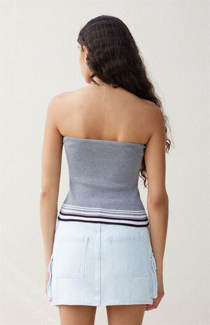 Striped Knit Tube Top image number 4