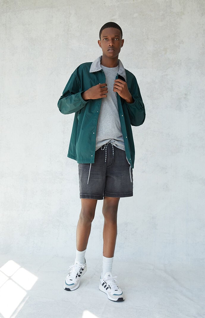 Denim volley shorts sale