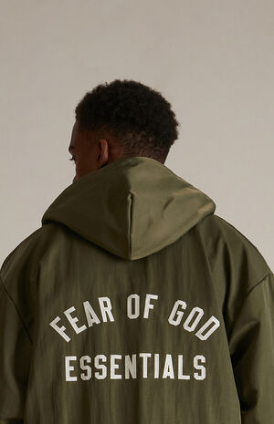 Military Textured Nylon Hooded Jacket image number 5