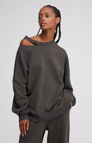 San Diego Distressed Crew Neck Sweatshirt image number 1