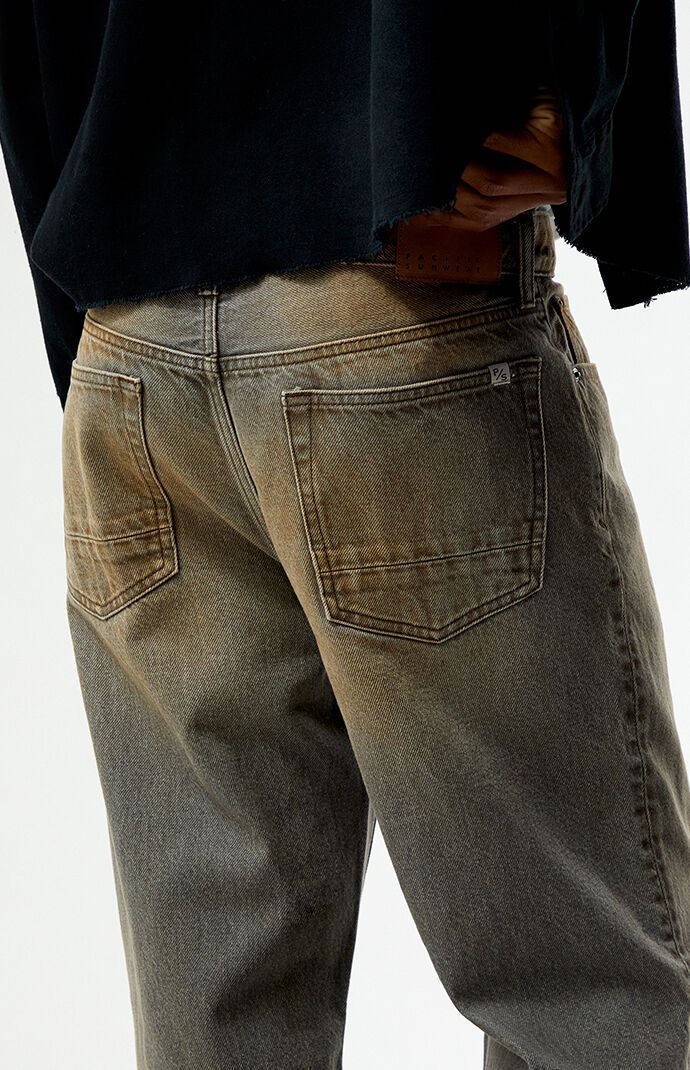 Pacsun Bennett Baggy Flare Jeans Gray Tint