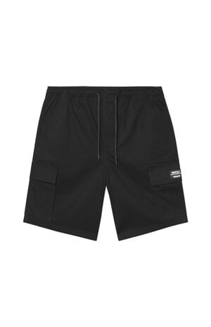Black Utility Cargo Shorts
