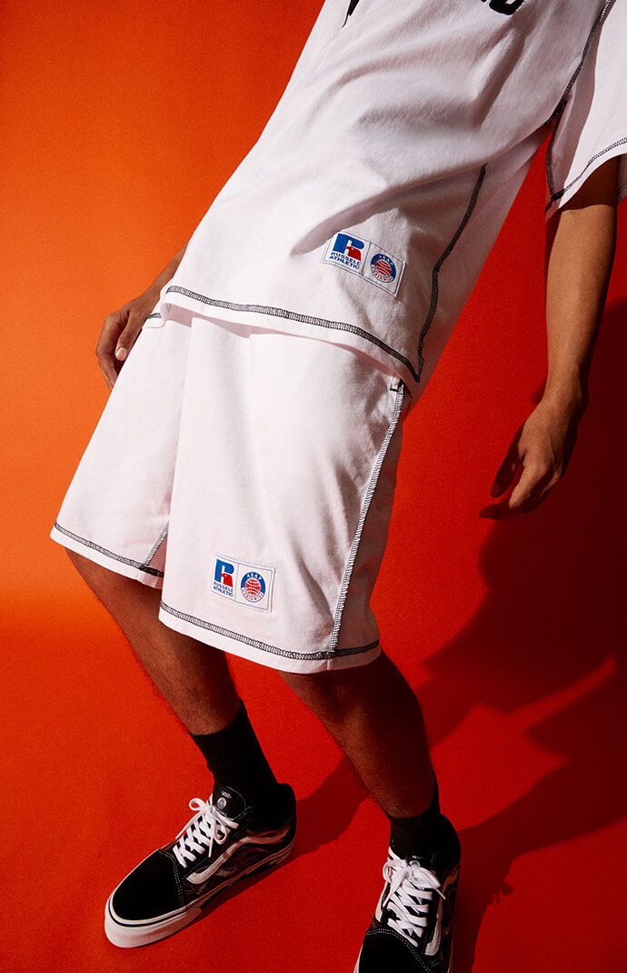 x Russell Athletic White Volley Shorts