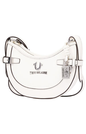 Blake Smooth Faux Leather Belted Hobo Bag image number 3