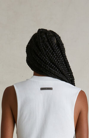 Women's Cloud White Tri-Blend Bodysuit image number 5