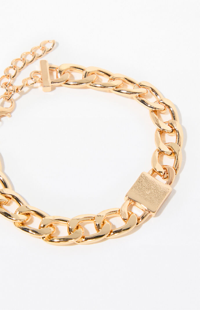 Pacsun Gold Chain Link Bracelet | Pacsun