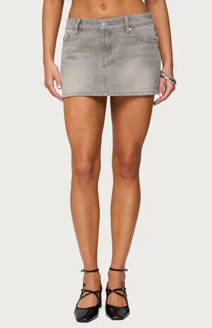 Chiara Denim Micro Skirt image number 1