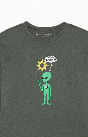 Peace Alien Crew Neck Sweatshirt image number 2