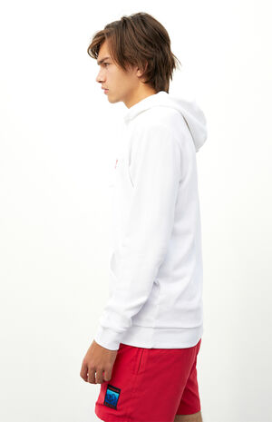 White Essential Hoodie image number 3
