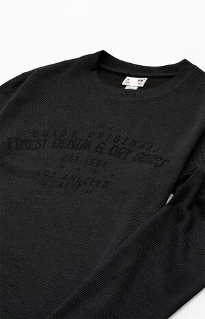 Waffle Knit Long Sleeve T-Shirt image number 2