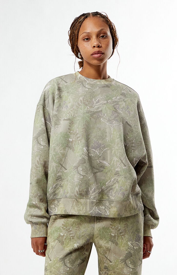 Pacsun Tree Camo Crew Neck Sweatshirt | PacSun