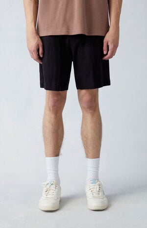 Black Twill Volley Shorts image number 2