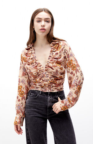 I Got You Printed Long Sleeve Top image number 1