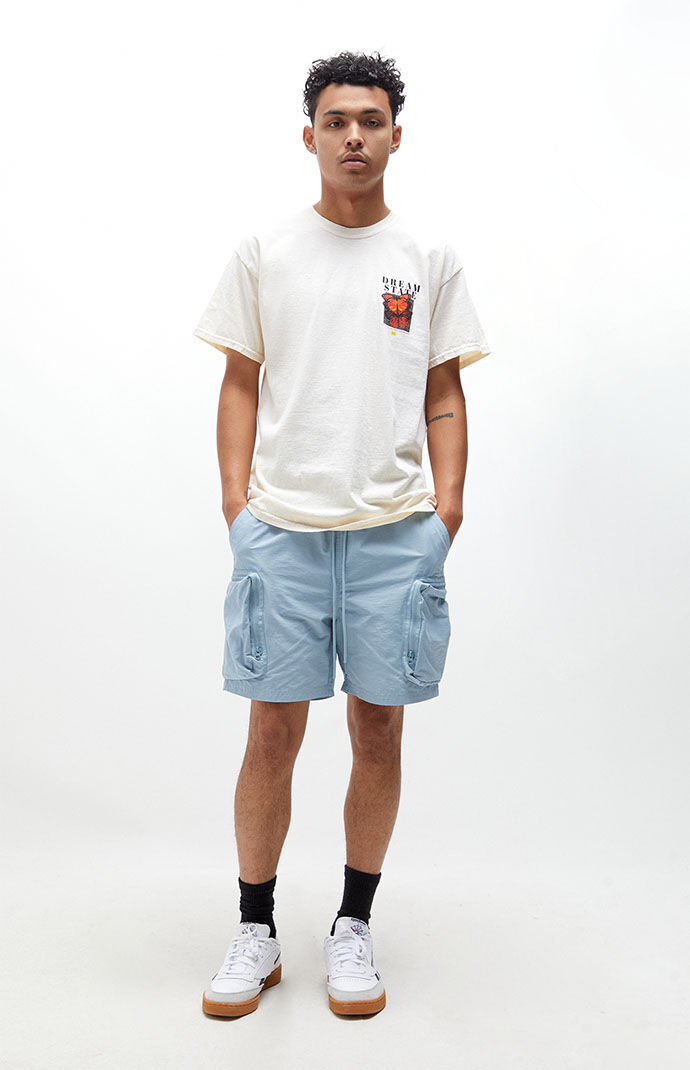 PacSun Noah Blue Nylon Cargo Shorts PacSun