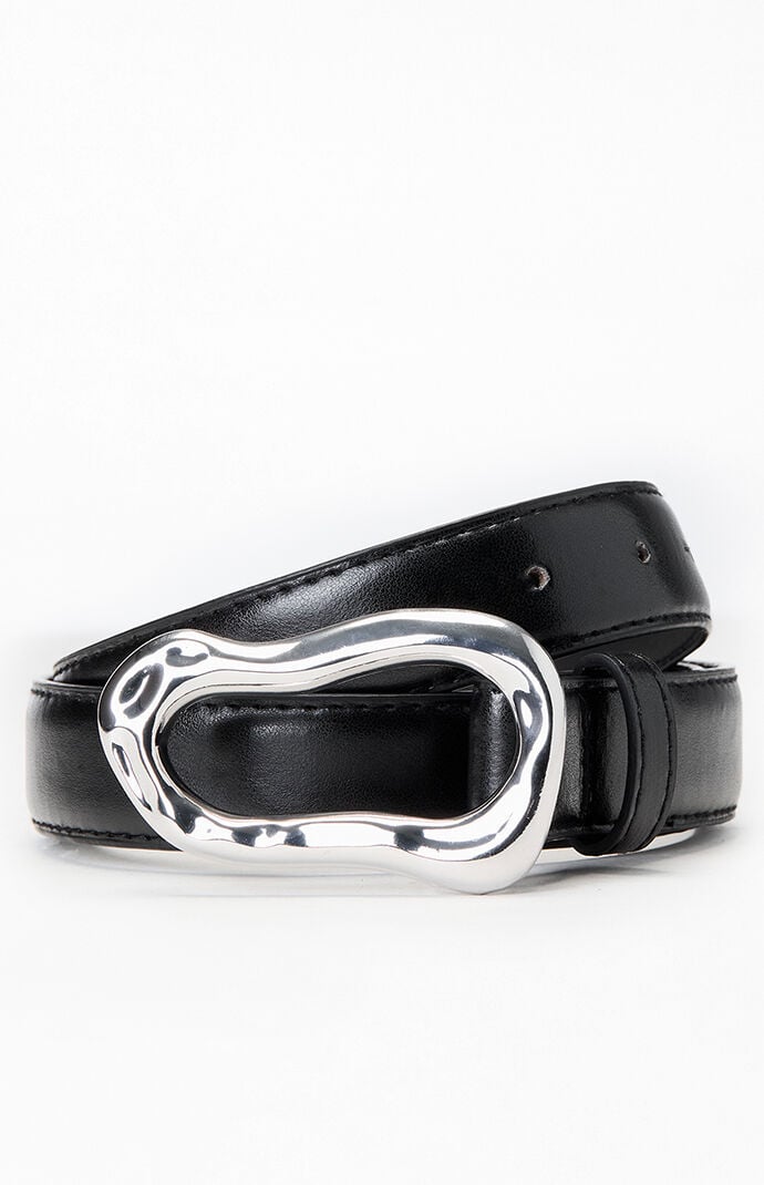 Pacsun Faux Leather Twisted Buckle Belt | PacSun