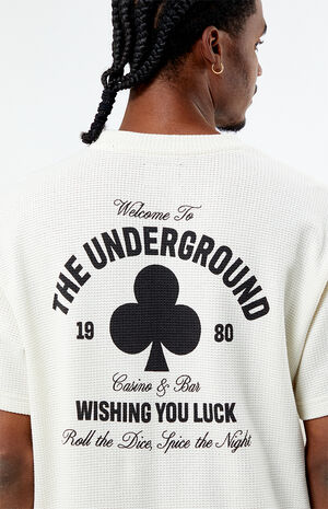 Clove Waffle Knit Oversized T-Shirt image number 2