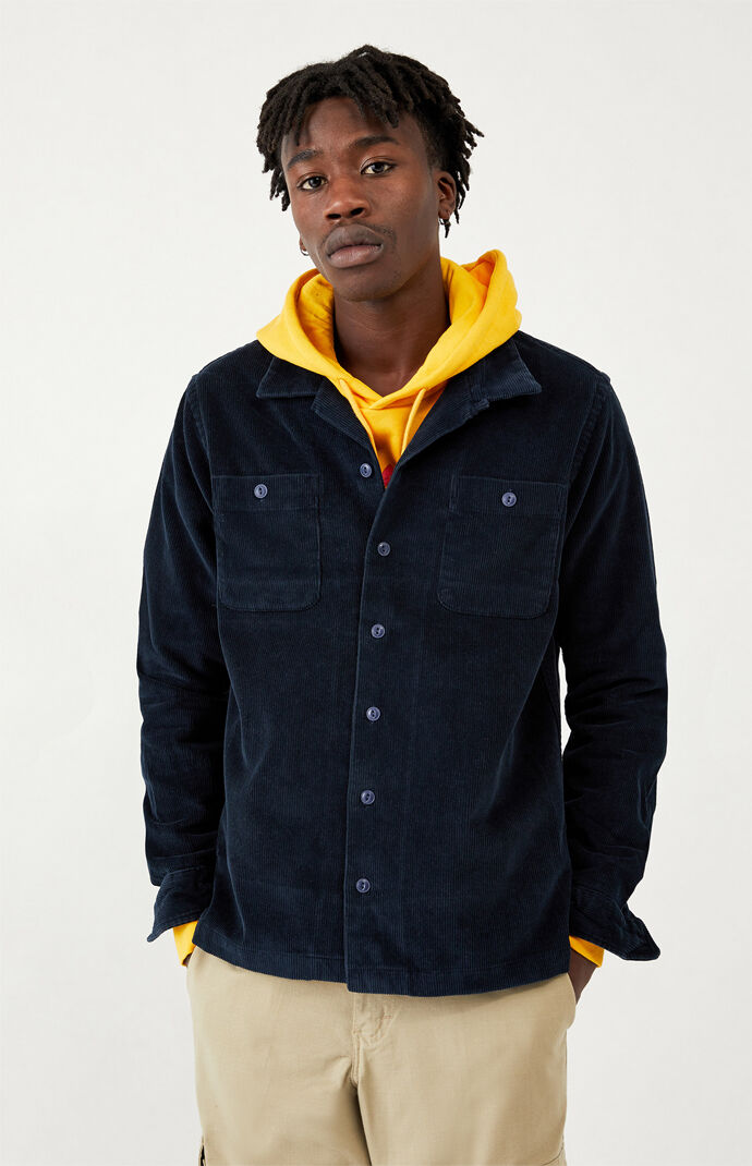 Corduroy Long Sleeve Button Up Shirt