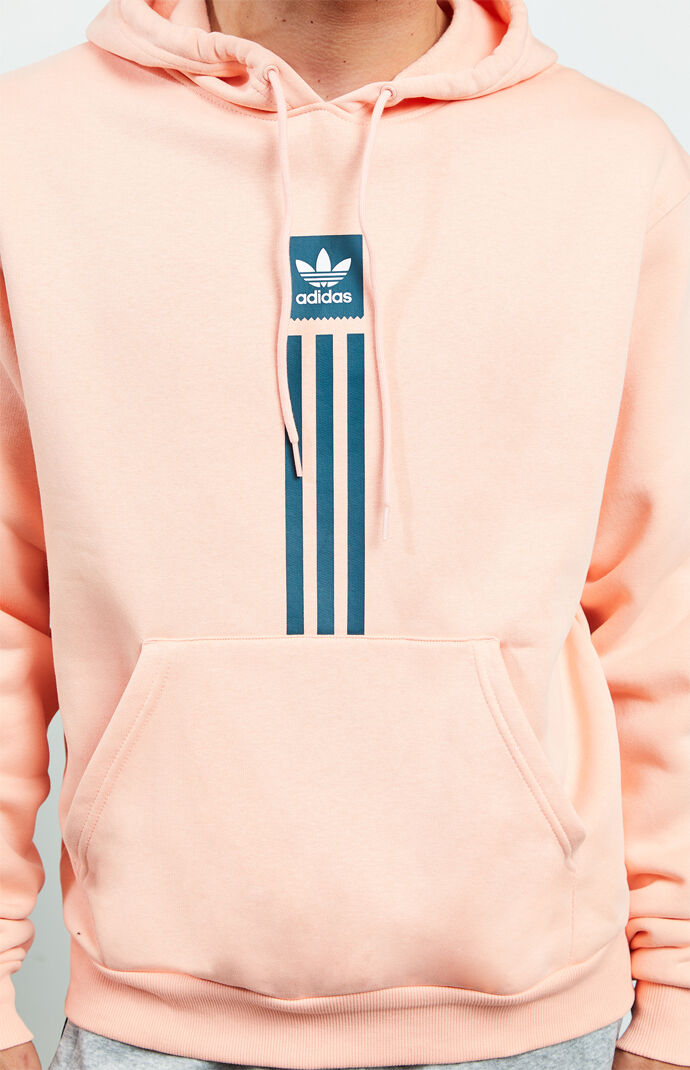 Adidas Solid Pillar Hooded Pullover Pacsun