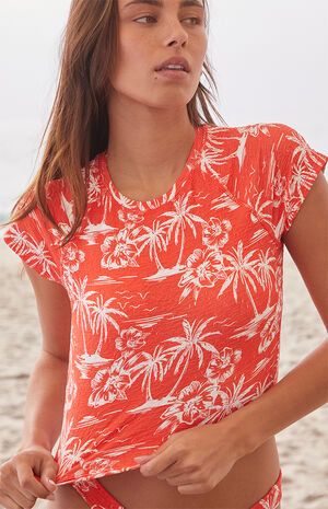 Vacay Vibes Cropped Swim Top image number 2