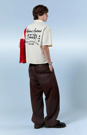 Chino Pants Baggy Brown Pigment image number 1