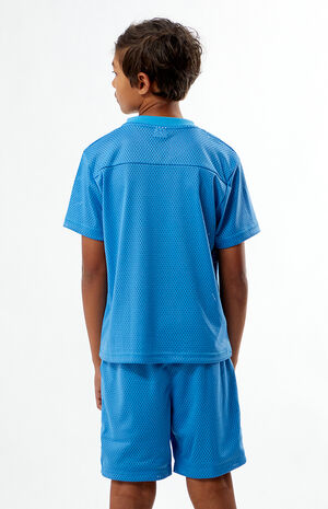 All Stars Light Blue Mesh Soccer Shorts image number 3