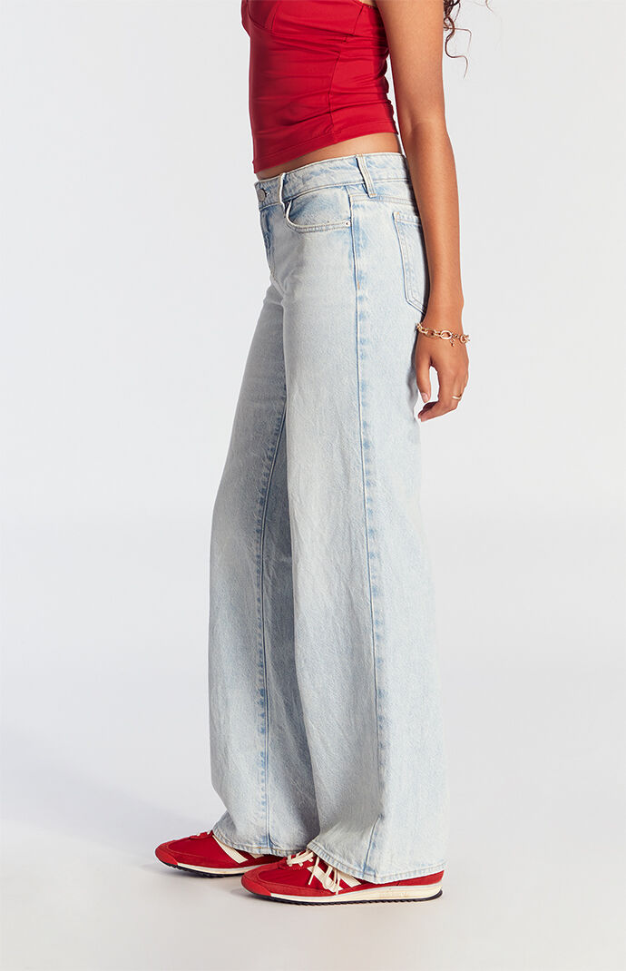 ★codegraphy★ Summer Light Denim Pants Sky Blue CBDUUDP002S 8seconds Semi Wide Denim Pants Sky Blue | Wide for Women