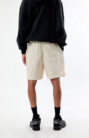 Cream Piping Track Shorts image number 4