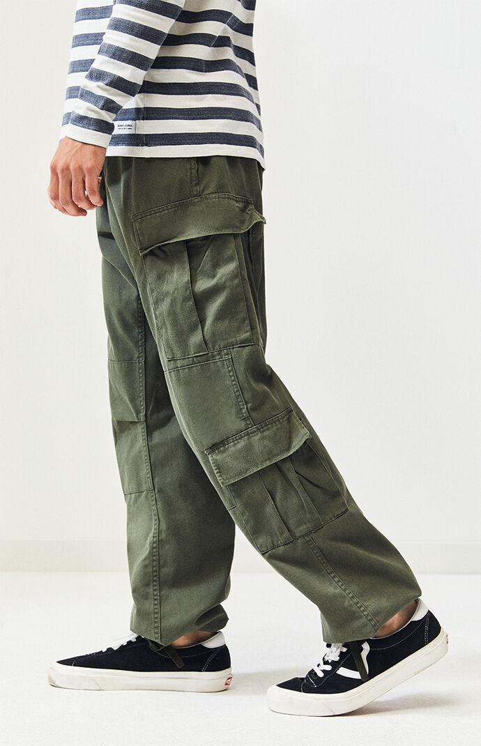 pacsun olive cargo pants
