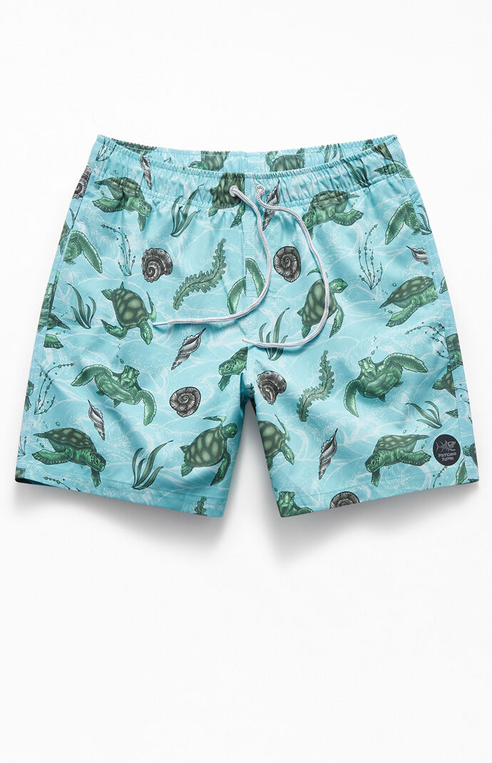 Sea Turtles Volley 17" Swim Trunks