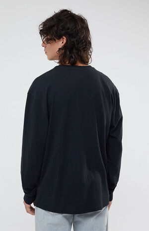 Black Rhys Long Sleeve Regular Fit T-Shirt image number 3