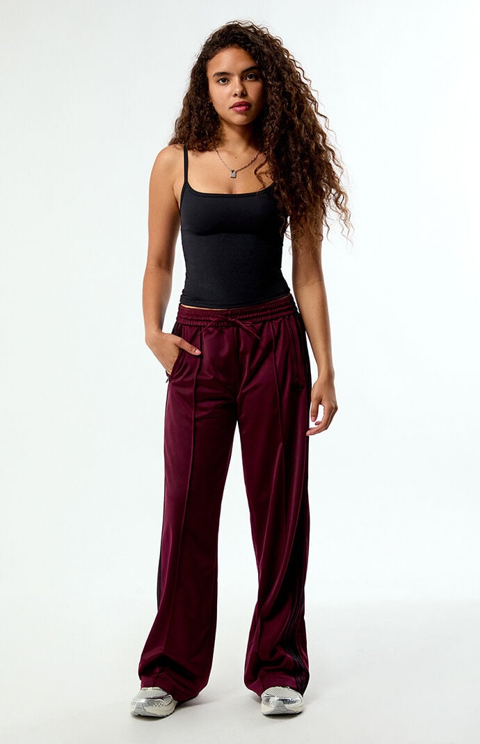 adidas Maroon Firebird Loose Track Pants