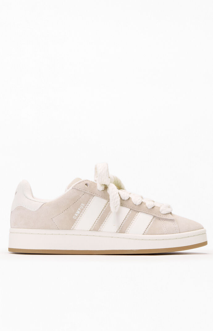 adidas Women's Tan & White Campus 00s Sneakers | PacSun