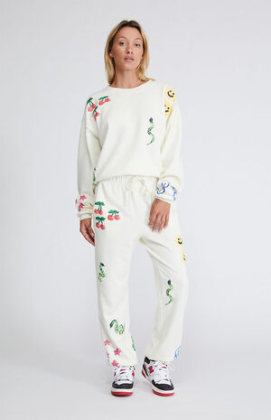 Eco Art Doodle Fleece Sweatpants image number 4